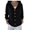 fashion autumn winternew arrivalhoodedknittingcardigan women's pure colorcasualfashionsweateroutwear women