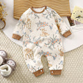 Baby pure cotton onesie baby 180g boneless romper thin cotton thickened partial placket romper kids pullover onesie