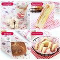 Waxed paper snack mat paper printed food packaging paper oil-proof baking wax paper sandwich wrapping paper oil-absorbing paper wholesale