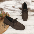 plus size british style tie back soft bottom flats loafers women's spring and summer new arrivalretroflatsflats wholesale