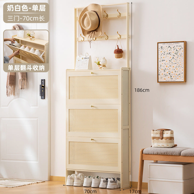 Simple shoe rack household door multi-layer with door dust-proof entry shoe rack shoe cabinet high vertical integrated storage rack