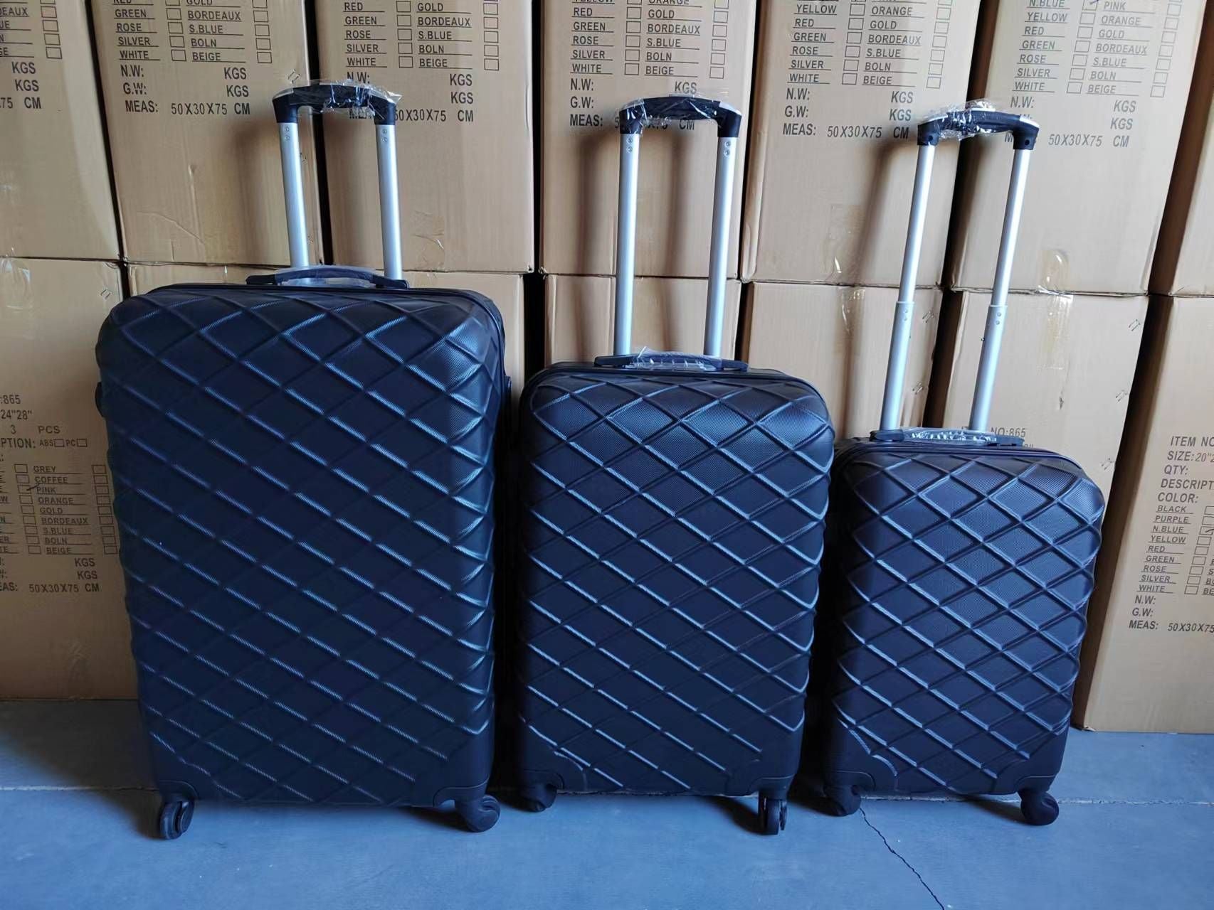 Cross-border special ABS material boarding case, gift travel password box, strong waterproof universal wheel trolley case