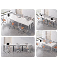 Desk, workstation, office desk, solid wood desk, simple rectangular desktop, computer desk, bedroom home writing desk