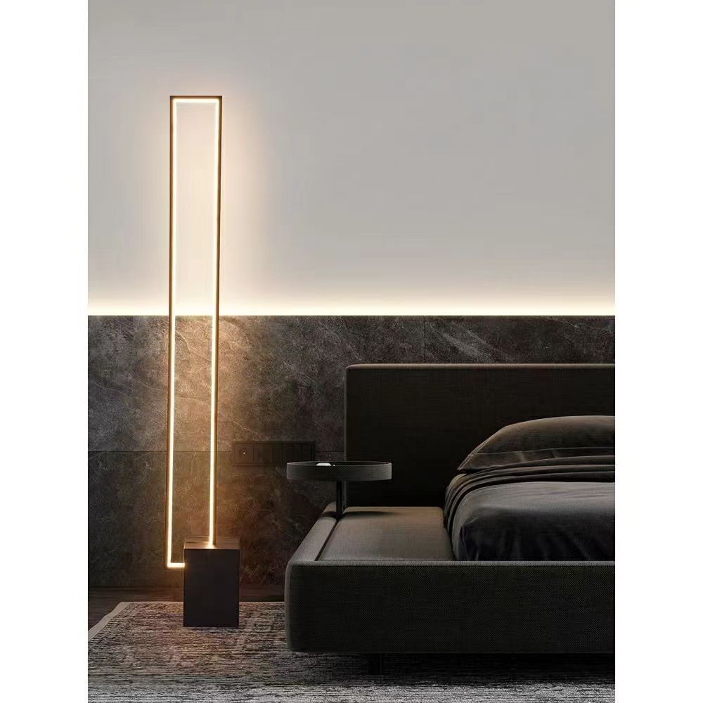 Minimalist modern nordic creative led floor lamp - living room, bedroom, bedside, corner, eye-care, hotel guest room lighting