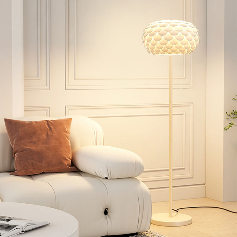 Fish scale floor lamp classypopular living room bedroom decoration floor lamp accessible luxurygirl style grids column lamp