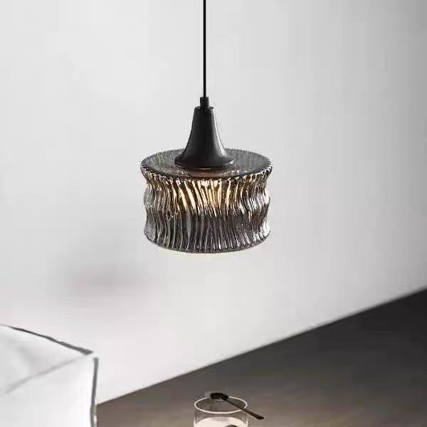 Wabi Sand Wind Italian Minimalist Bedroom Bedside Lamp Small Hanging Modern Simple Premium Bar Restaurant Art Glass Chandelier