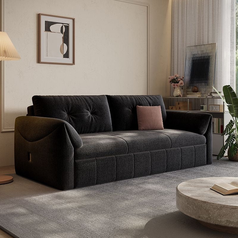 Sofa bed all-in-one dual-purpose foldable multi-functional small apartment storage straight row cream style popular bedroom sofa