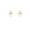 Cross bow pearl earrings for women niche styleclassy sense casualeasiest for matchelegant earrings work clothing earrings wholesale