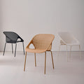 Popular home dining chair outdoor thickened back chair milk tea shop restaurant stackable casual negotiation office chair scandinavian
