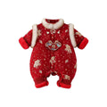Baby clothes winter clothing infant onesie new chinoiserie baby one year old dress winter festive crawling clothes