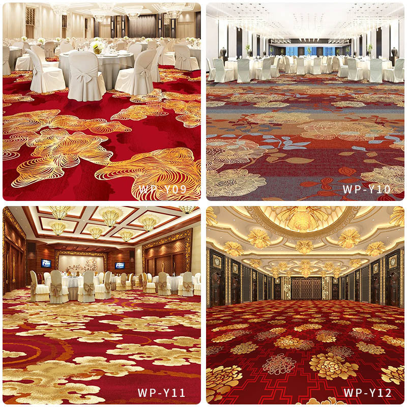 Printed carpet 800g personalized hotel banquet hall box corridor flame retardant b1 level full floor splicing modern casual