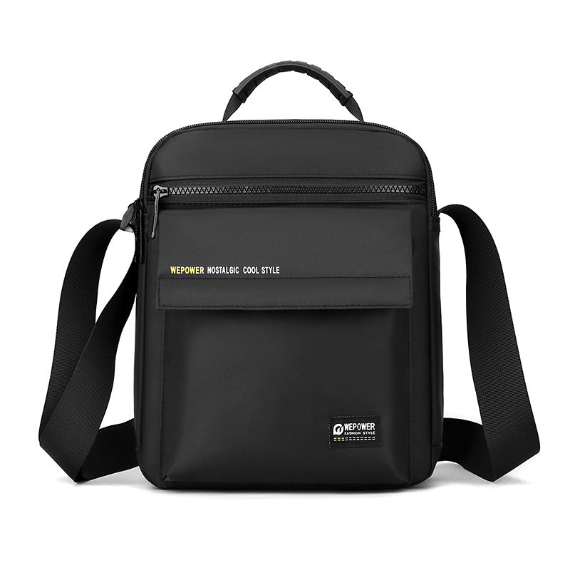 WEPOWER New Men's Casual Simple Shoulder Bag Portable Large Capacity Storage Messenger Bag Business Handbag