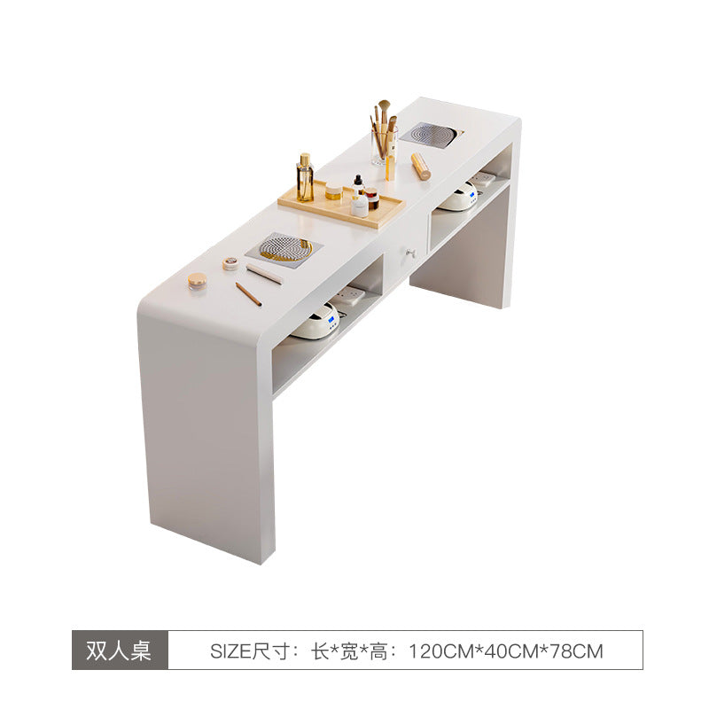 Cream wind multi-functional manicure table and chair set special economical single and double light luxury Internet celebrity ins manicure table