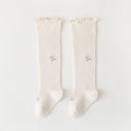 Babylon baby socks women's long tube baby kidskidskids high tube socks floral loose mouth newborn non-leg girl socks