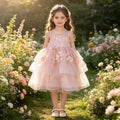 summer new girls' princess dress - 3d butterfly mesh vest dress for toddlers and young children - super fairy style