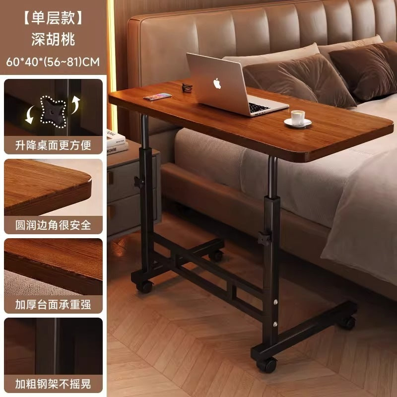 Bedside table movablelift computer table for home bedroom desk simple student dormitory bed small study table