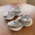 Thick solecasualwhite shoes women's cut out breathable dad shoes women's 2026 summer new outwear running sports sandals