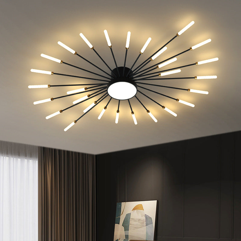 Home chandelier Modern simple LED lamps Lighting bedroom new fireworks led ceiling lamp Living room custom chandelier