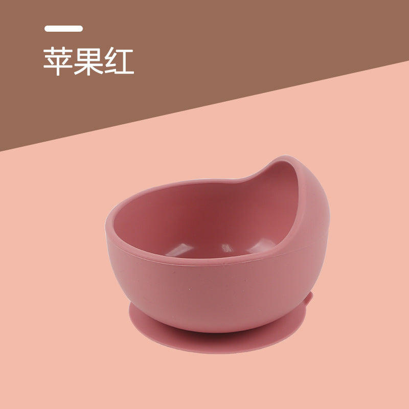 Wow! kids' silicone feeding bowl - cross-border hot seller! special bowl for infants and toddlers learning to eat independently - suction bowl