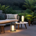 Outdoor villa garden floor lamp solar powered lawn light patio lamp waterproof portable table lamp yard atmosphere light