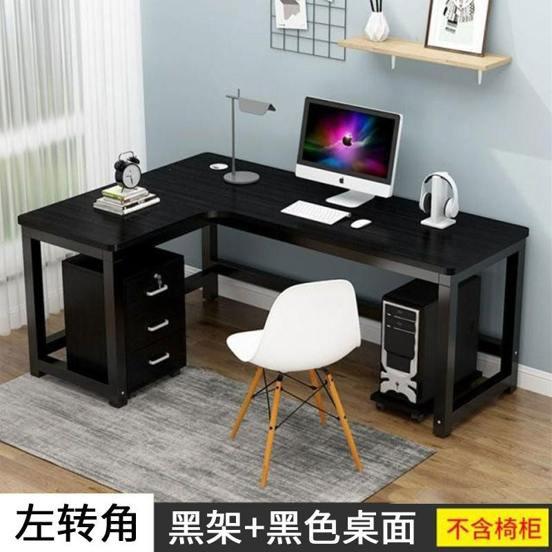 Minimalist modern corner computer desk, l-shaped study table for home, simple bedroom desk, corner desk for study room