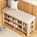 Solid wood leg shoe changing stool for home door can sit storage scandinaviancasual shoe stool small apartment entrance stool