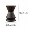 Wabi-sabi style side table, garden outdoor courtyard imitation solid wood pier, b&b art living room imitation log stool