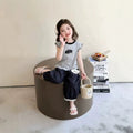 Girls' summer outfit set: new korean style sleeveless polka dot pants and tank top for kids
