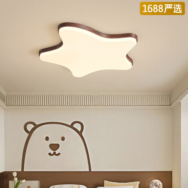 [Strict Selection] Star Ceiling Light French Medieval Room Light Romantic Warm Personality Designer Walnut Light