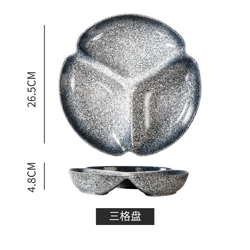 Japanese retro dessert plate - stylish & practical for home use - perfect for single servings, breakfast, snacks, and desserts