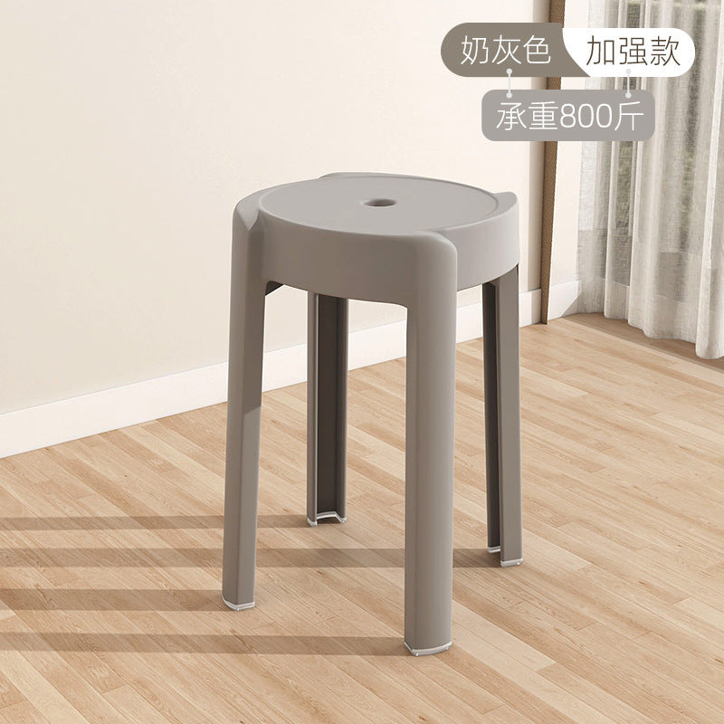 Cyclone stool plastic stool cream wind adult stool cooked glue thickened round stool modern simple Nordic style young household