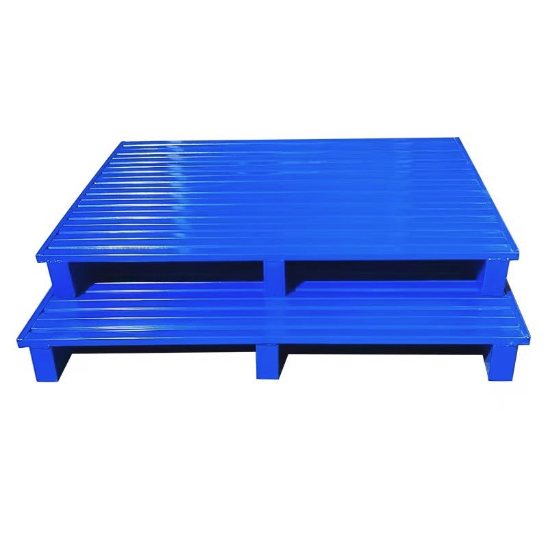 Chengdu cold-rolled steel iron pallet forklift steel heavy-duty pallet semi-paved with moisture-proof thickened Chuanzi metal pallet