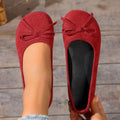 Exportplus size suede bows round toe small flats women's  summernew arrivalflatsflatscasual bean shoes