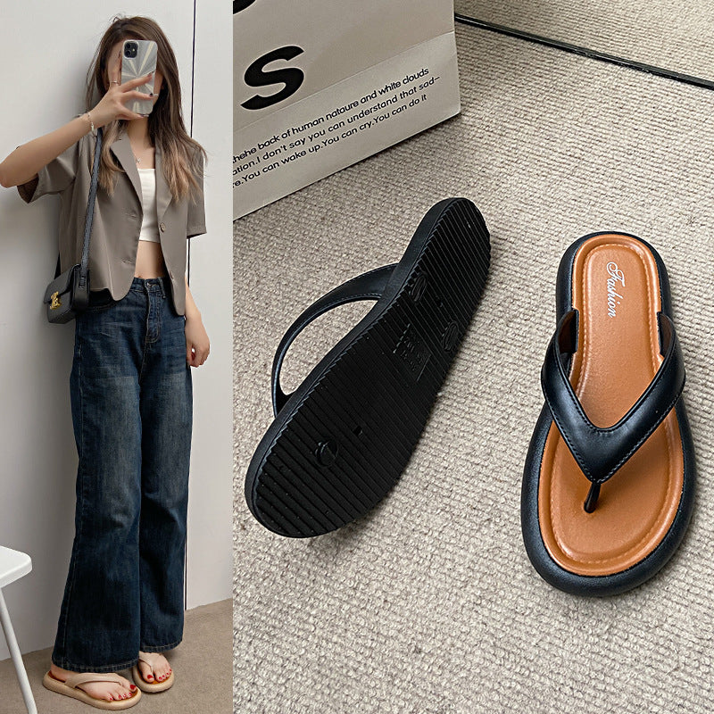 New women's summer slippers: trendy, stylish, comfortable, soft sole, non-slip, casual, versatile flip-flops