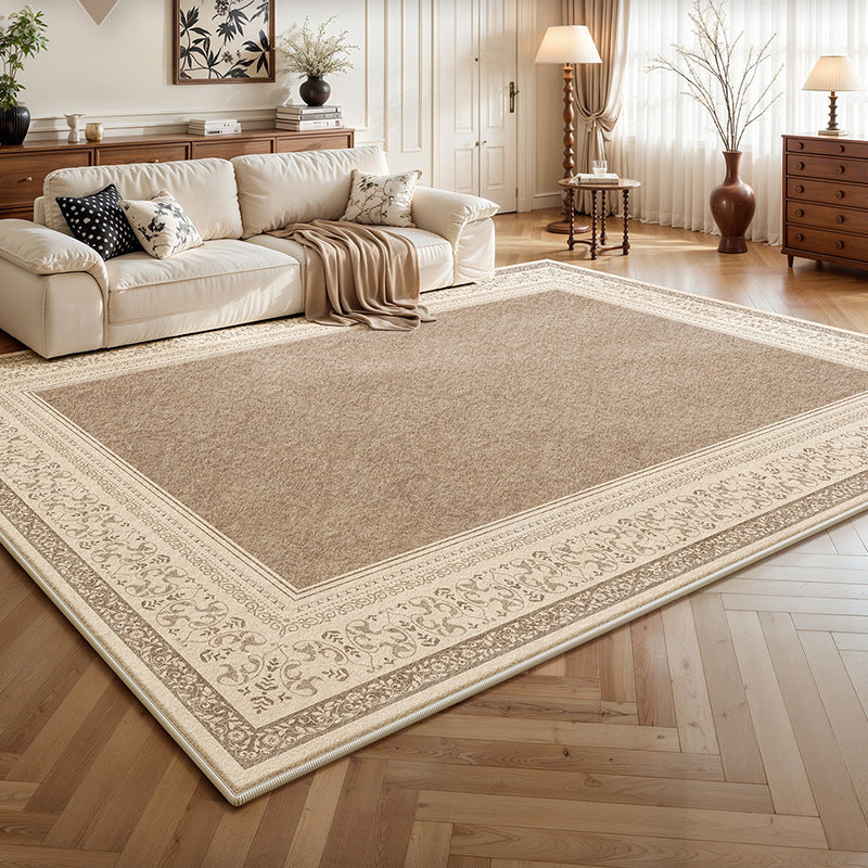 Removable and washable carpet french medieval retro persian no-wash and wipeable double-layer detachable machine washable sofa bedroom floor mat