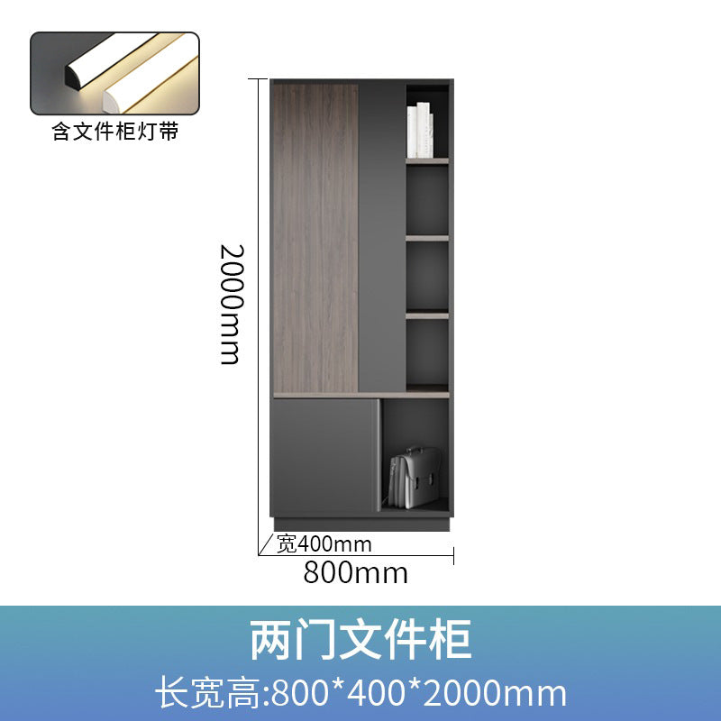 Office background cabinet bookcase boss file cabinet wall floor cabinet wooden information cabinet storage cabinet