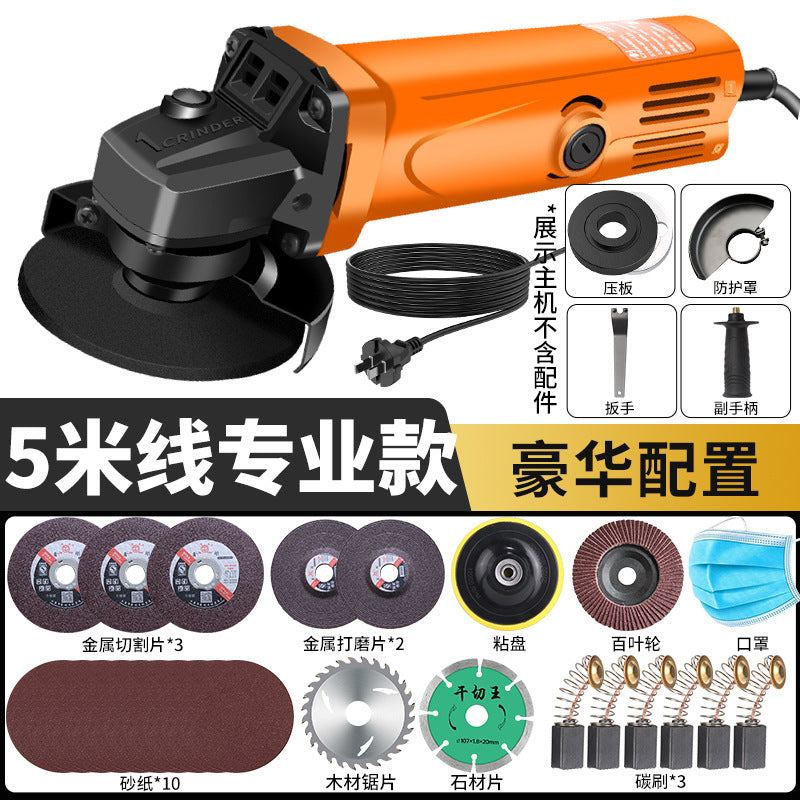 Chuangjiao angle grinder polisher cross-border communication brushless polisher power tool cutting machine hand grinding wheel can be used at home