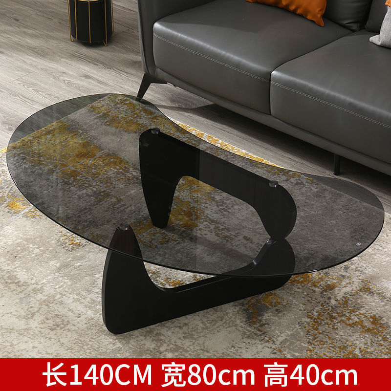 Internet celebrity designer yaguchi yu glass coffee table living room accessible luxury small apartment for home creative classy sofa side table