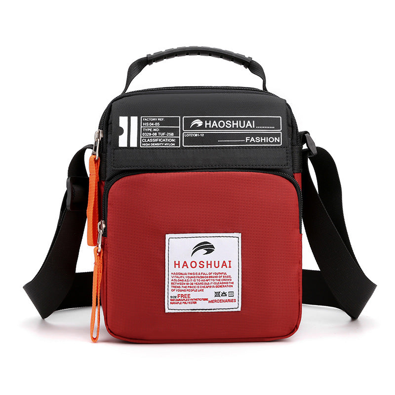 Cross-border new men and women messenger bag fashion casual shoulder bag sports bag outdoor waterproof satchel one piece delivery