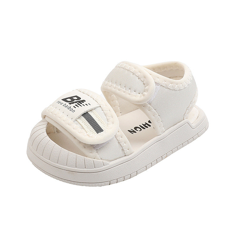summer collection: baby soft-soled first walker shoes, toddler velcro anti-kick sandals, unisex athletic beach shoes for boys and girls