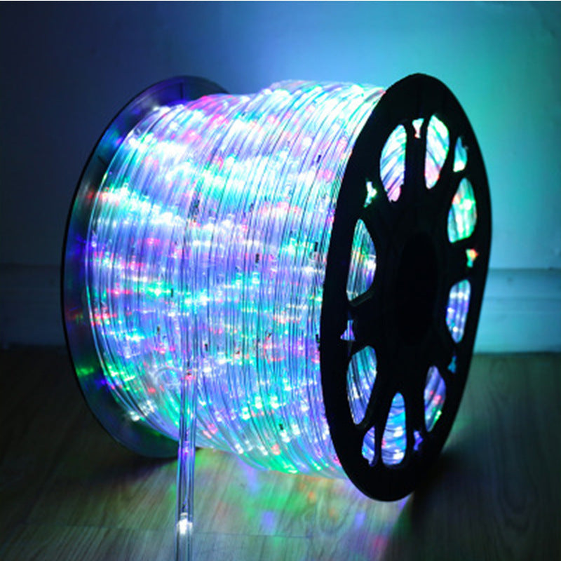 Lighting light strip hotel B & B LED rainbow tube round two-wire light festival decoration flexible outdoor ambient light super bright
