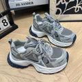 Chunky platform sneakers - women's 2025 autumn new arrivals - versatile mesh platform shoes - height increasing lightweight casual athletic shoes