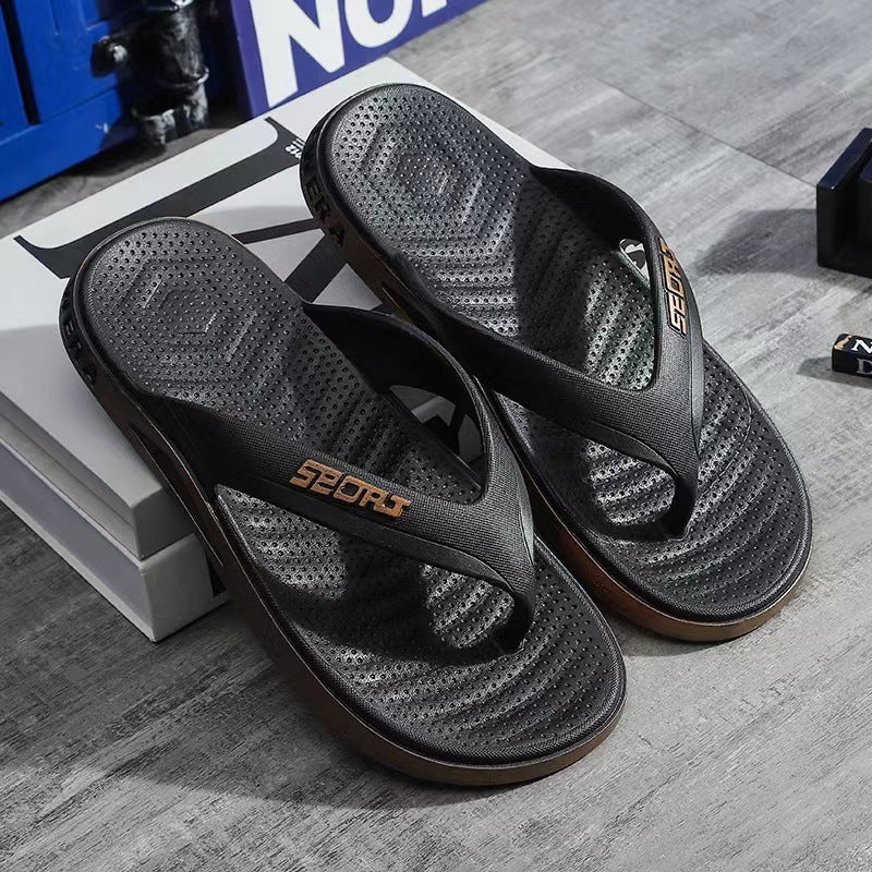 New casual flip-flops men's outwear non-slipfashioncasual flip-flops men's breathable beach sandals wholesale