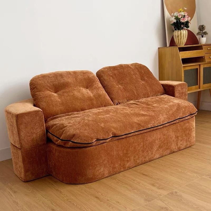 Vintage-inspired vacuum-sealed kangaroo sofa: creative, compact, and foldable for small living spaces - a lazy sofa bed for casual lounging