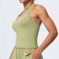 new arrival brushed yoga vest sexyv neck tight back sports intimates running training fitness vest