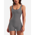 Amazon  sexy backless one-shoulder sleeveless bodysuit cropped pleated romper women's cross-border fashion