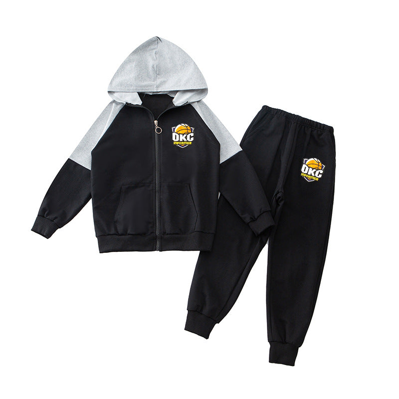Boys' spring outfit set:  new collection for mid-to-large children - spring/autumn activewear, trendy kids' spring sweatshirt