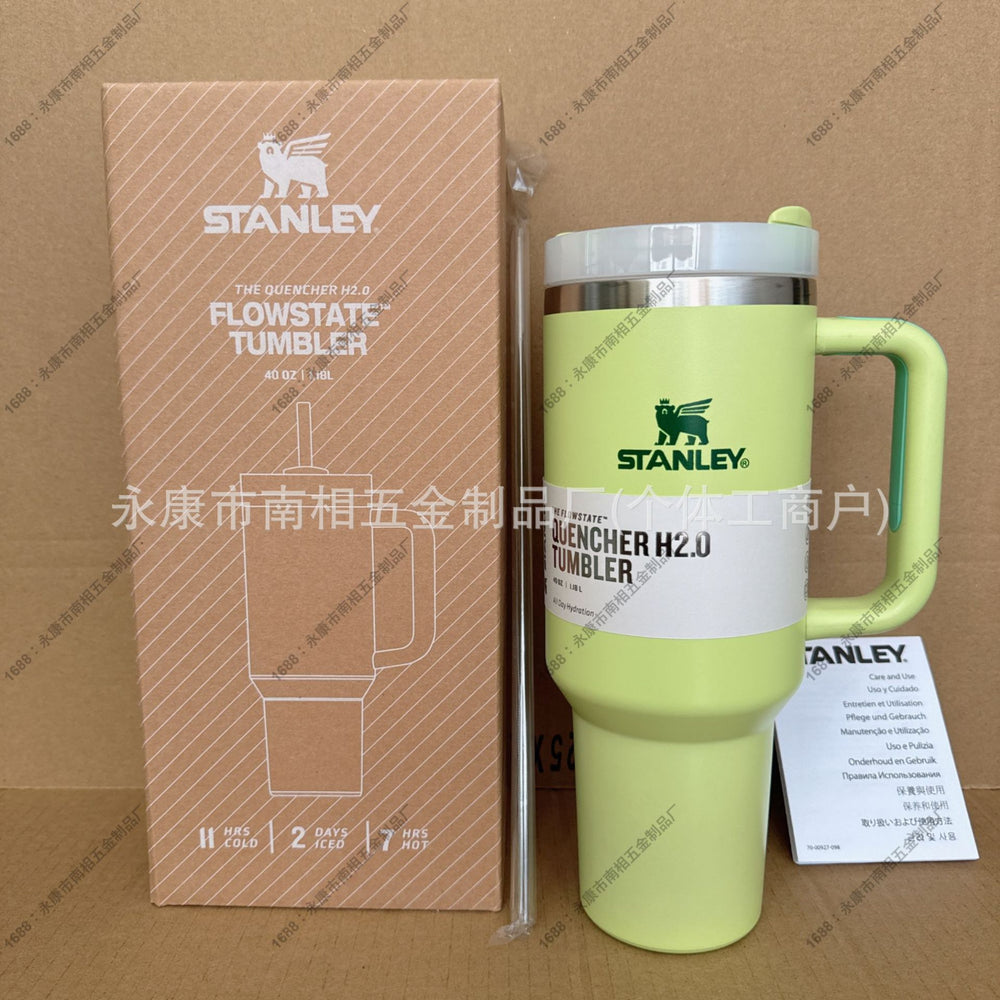 Stanley insulated straw cup - 304 stainless steel portable tumbler for outdoor, car, and sports use