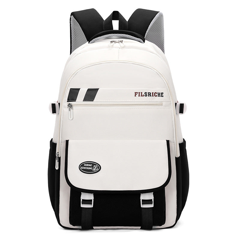 School bag for women's new models, high school students, high school students, large-capacity lightweight backpack, simple backpack for primary school students