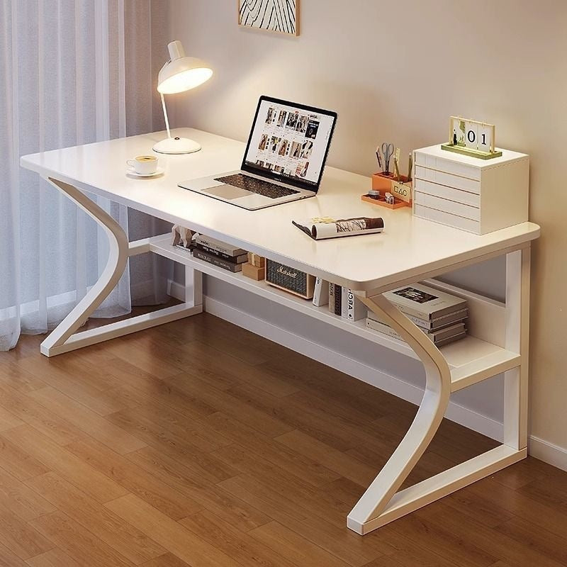 Perforated board e-sports table desktop computer table bedroom for home desk student study desk bookshelf all-in-one table
